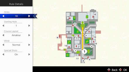New Donk City 18 Holes Course Map