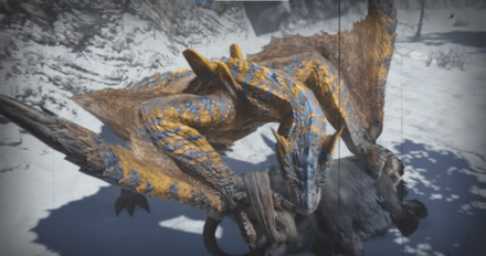 MH Rise - Tigrex In the Frost Islands