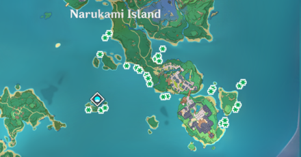 Genshin - Seagrass Locations in Narukami Island
