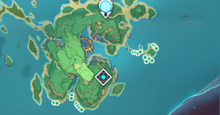 Genshin - Seagrass Locations in Kannazuka Island