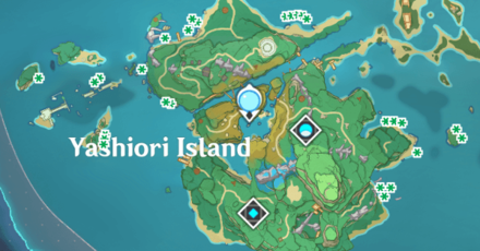 Genshin - Seagrass Locations in Yashiori Island