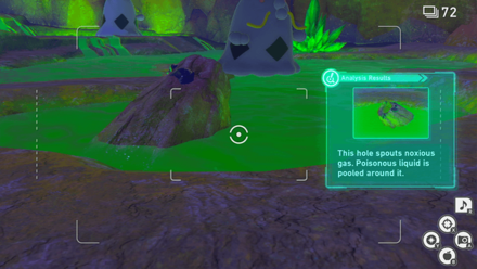 New Pokemon Snap - Badlands (Night) Research Spot5