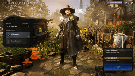 New World - Character Select