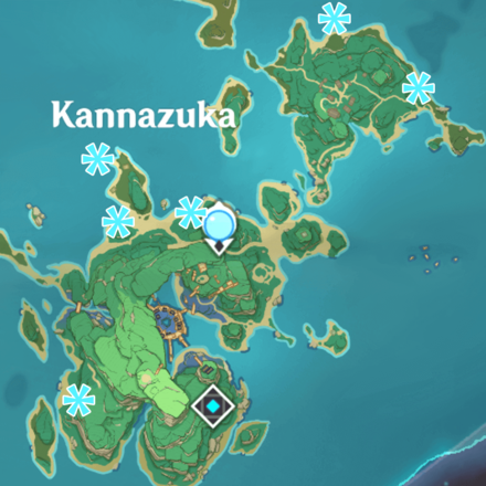 Genshin - Divining Scroll Inazuma Locations