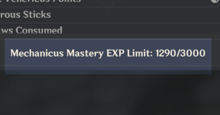 Genshin - Theater Mechanicus EXP Limit