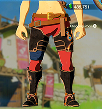 Prototype Ancient Greaves Red