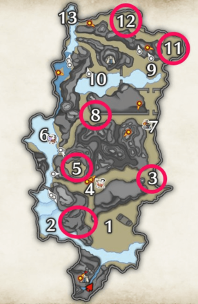 MH Rise - Bnahabra Locations in Shrine Ruins
