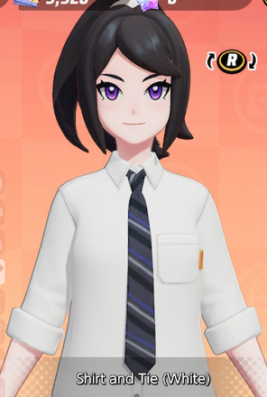 Shirt and Tie (White) Preview