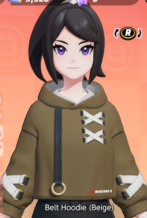 Belt Hoodie (Beige) Preview