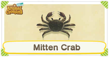 ACNH Mitten Crab Times and Price