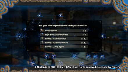 Royal Ancient Lab Completion Rewards