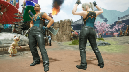 Monster Hunter Rise (MH Rise) - Black Leather Legs