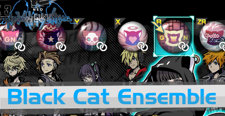 NEO TWEWY Black Cat Pins