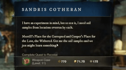 New World - Get Suffix Items from Quest Rewards