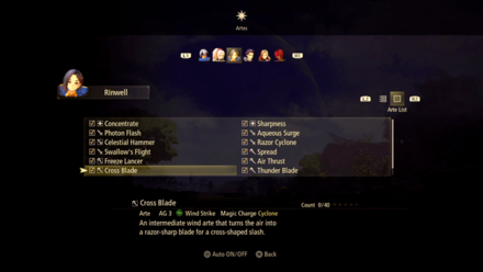 Tales of Arise - Artes