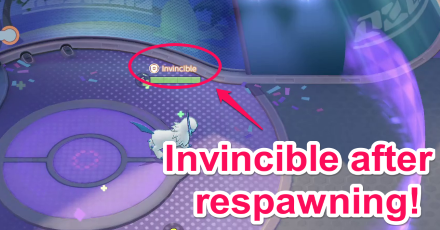 Pokemon UNITE - Invincibility After Respawning
