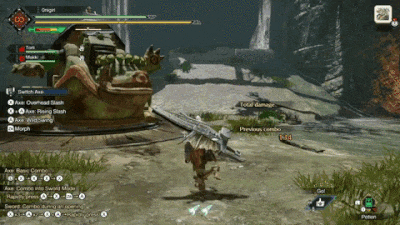 MH Rise - SA Foward Overhead Slash