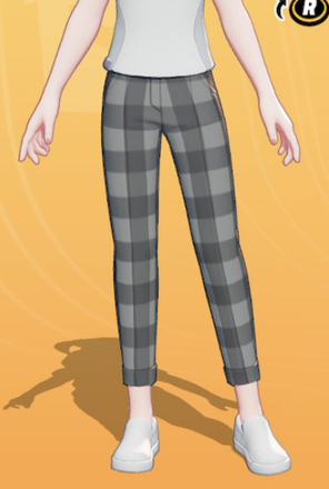 Checkered Pants (Gray) Preview