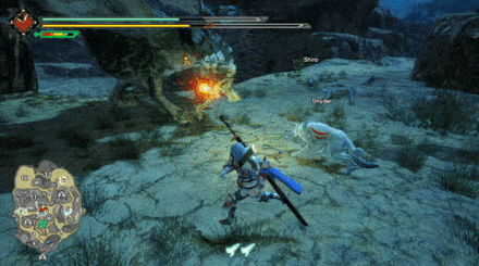 MH Rise - Rathian Sweeps Around It