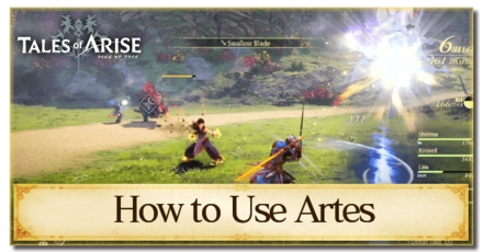Tales of Arise - How to Use Artes Top