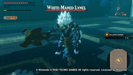 Perfect Dodge - Lynel - Dodge Backwards After the Stasis Prompt.gif