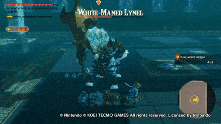 Perfect Dodge - Lynel - Dodge the Explosive Strike Backwards.gif