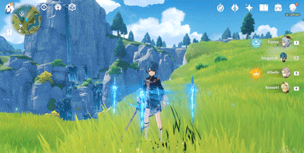 Genshin - Xingqiu Elemental Burst - Guhua Sword Raincutter