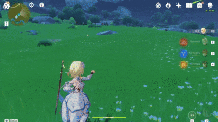 Genshin - Geo Traveler Plunging Attack