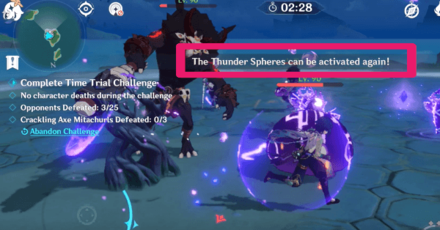 Genshin - Phantom Flow Challenge 2 - Use Thunder Sphere