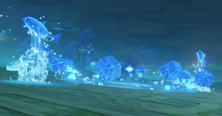 Genshin - Hydro Hypostasis Dolphin AoE Attack