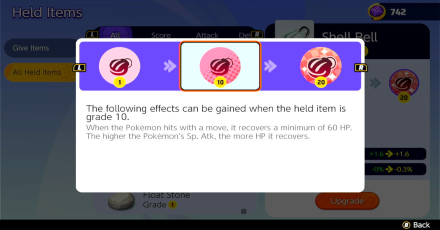 Pokemon UNITE - Check Upgrade Effects for Nintendo Switch