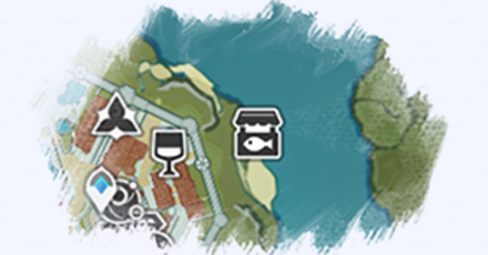 Genshin Impact - Fishing Association - Mondstadt Map