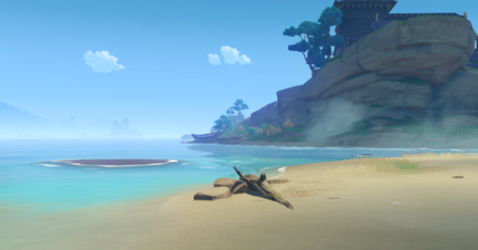 Genshin - Violet Ibis Location - Ritou Island, Inazuma