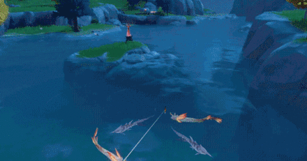 Genshin - Fishing System - Bite