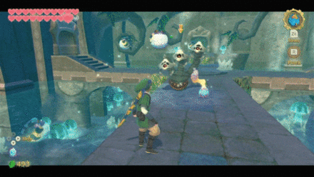 Zelda Skyward Sword HD - Place a Bomb Next to the Staldra