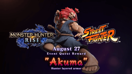 MH Rise - Street Fighter Akuma Collab