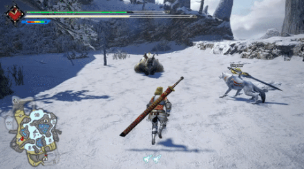 MH Rise - Lagombi Snowball Rolling Attack