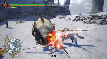 MH Rise - Lagombi Jump Attacking