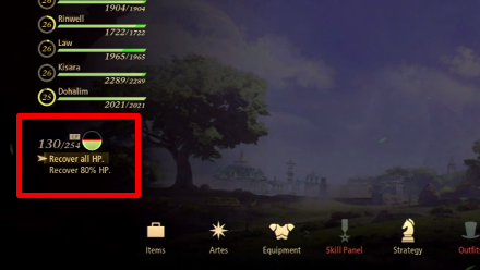 Tales of Arise - Out of Combat CP Use