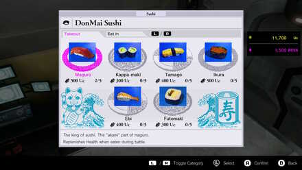 No More Heroes 3 - Food Menu