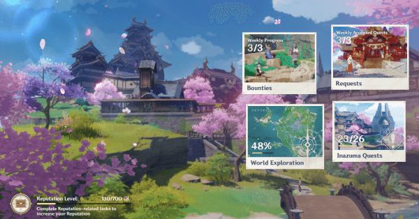 Genshin - Inazuma Reputation System