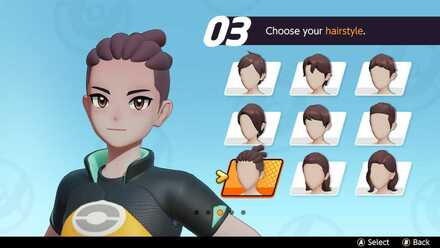 Pokemon UNITE - Character Creation - Select Hairstyle
