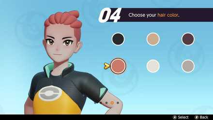 Pokemon UNITE - Character Creation - Select Hair Color