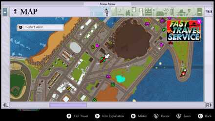 T-Shirt Alien Map Location