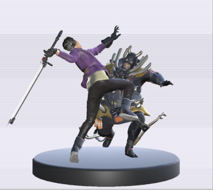 NMH3 Travis vs. Smoking King Capsule Toy