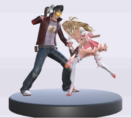 NMH3 Travis vs. Bad Girl Capsule Toy