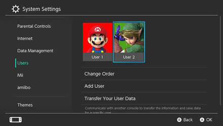 Pokemon UNITE - How to Delete User in Nintendo Switch -- Select the User