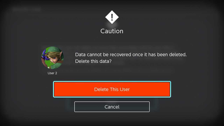 Pokemon UNITE - How to Delete User in Nintendo Switch - Select Delete User