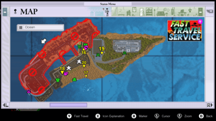 No More Heroes 3 - DeathMan Cards Call of Battle Marked Map