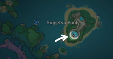 Genshin - Palace in a Pool Location